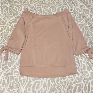 Pink off the shoulder sweater from dynamite